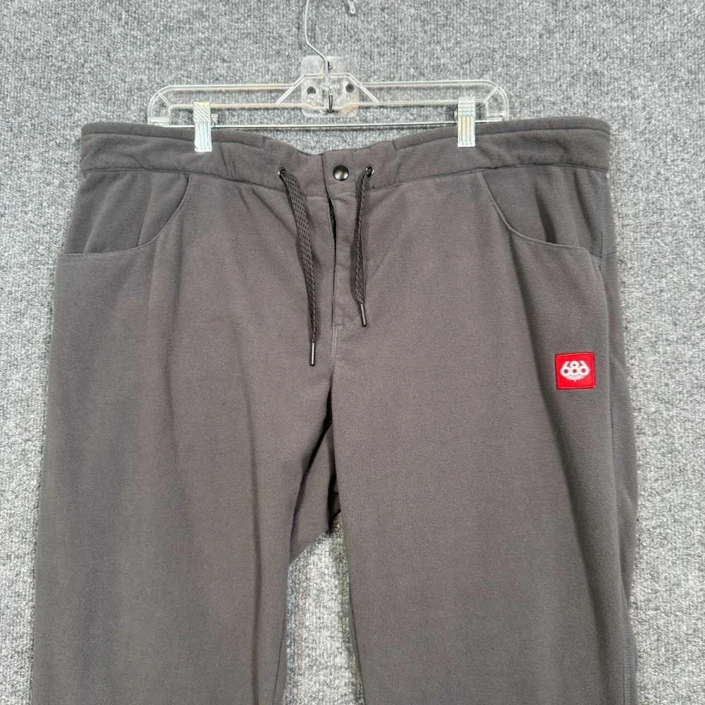 686 Smarty 3-in-1 Snowboarding Fleece‎ Pants Zip Liner Only Mens 2XL XXL Gray